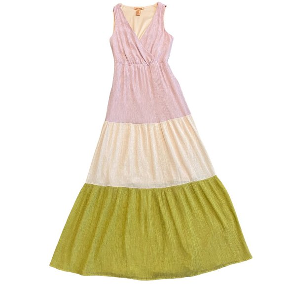 Flying Tomato Dresses & Skirts - Flying Tomato Maxi Dress Sleeveless Color Block Stripe Size Small Women's